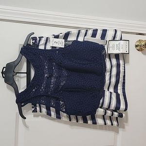 Sequin Hearts 2-Piece skirt and crop top set